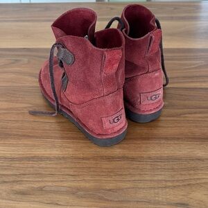 UGG Dusty Rose Suede lace-up Boots
